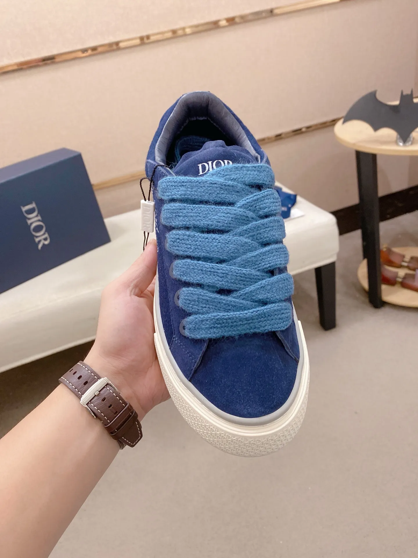 Factory price: 300 Men's shoes 💰[Dior·Dior] Top 🔍Couple style 💏🔍New casual sports style couple shoes, new four-season design, perfect workmanship, lace-up lazy style to create cabinet quality, upper: imported first-layer cowhide, sheepskin lining is soft and comfortable, ultra-light TPU wear-resistant outsole, simple, versatile fashion men's shoes, excellent color code number 35--44